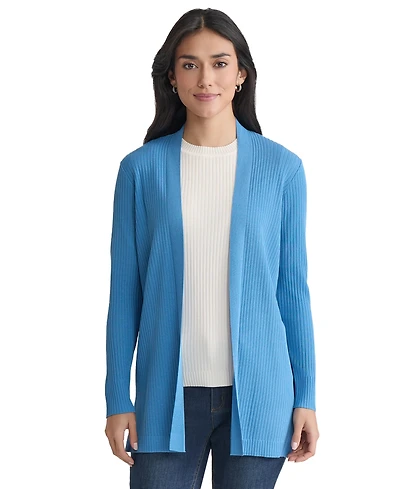 Jones New York Women's Sutton Ribbed Long-Sleeve Cardigan Sweater
