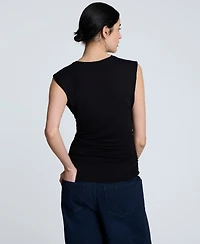 Kenneth Cole Women's Side-Ruched Tank Top