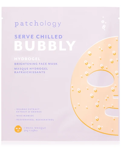 Patchology Bubbly Cheeks Brightening Hydrogel Face Mask