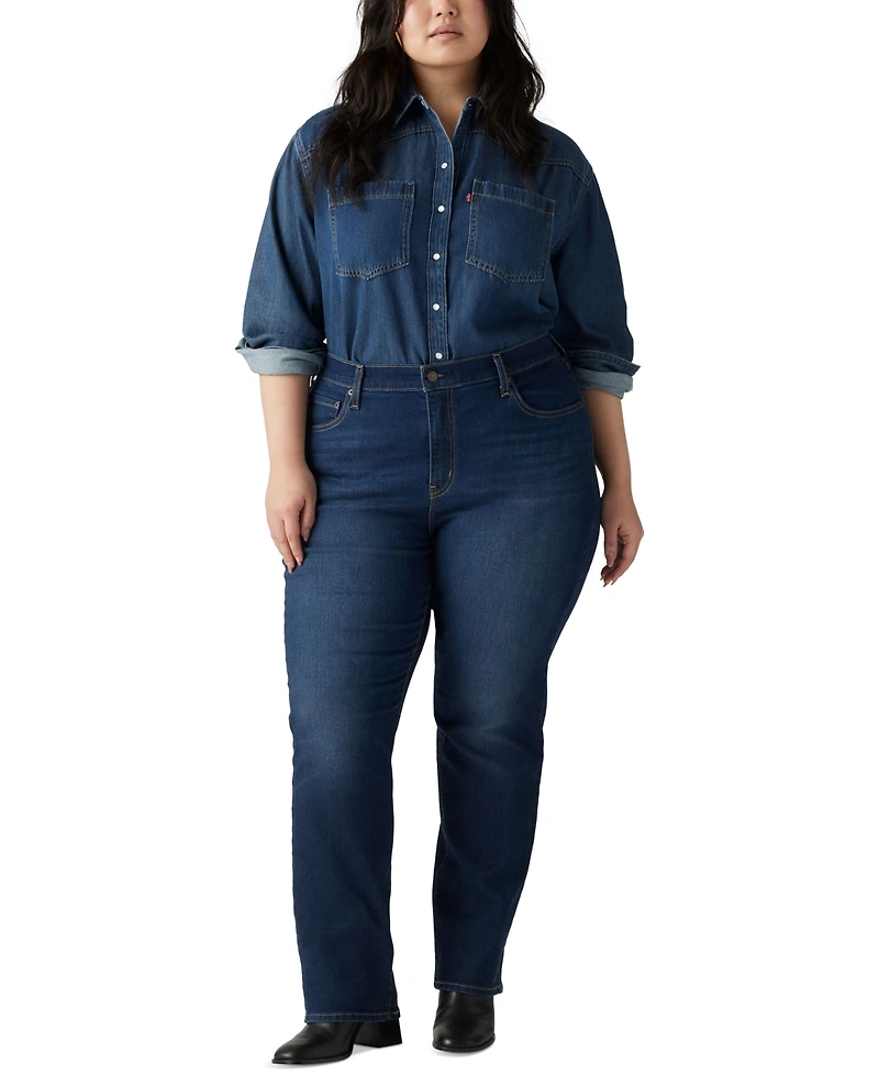 Levi's Plus Chelsea High-Rise Straight-Leg Jeans