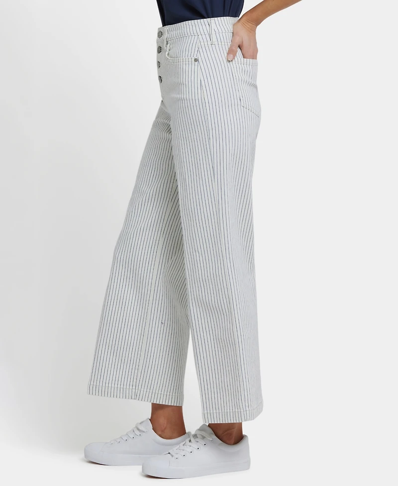 Nydj Women's High Rise Teresa Wide Leg Ankle Jeans