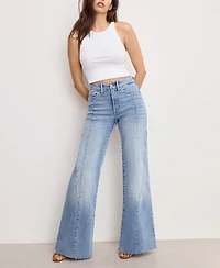 Good American Women's Waist Palazzo Jeans