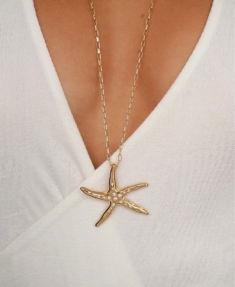 Ettika Starfish Luxe Pendant Necklace