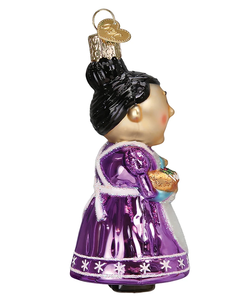 Old World Christmas 4.25" Rudolph the Red-Nosed Reindeer Cheery Mrs. Claus Ornament