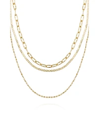 Vince Camuto Layered Chain Necklace Trio Set