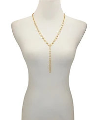 Vince Camuto Gold Tone Cascading Cubic Zirconia Y-Drop Necklace