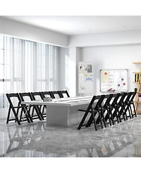 Gymax Set of Dining Chairs w/ Rubber Wood Legs & Padded Seat for Home Office Events