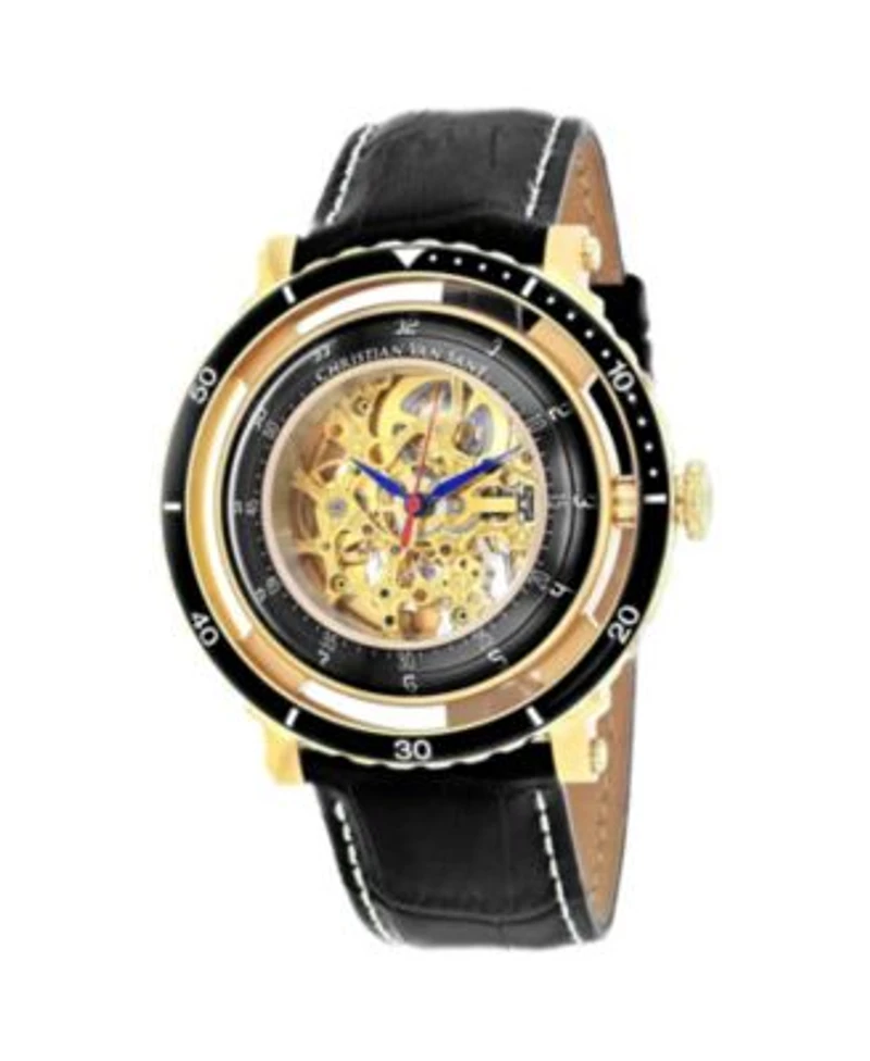 Christian Van Sant Mens Dome Gold Dial Watch Cv0750