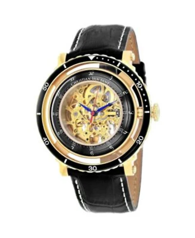 Christian Van Sant Mens Dome Gold Dial Watch Cv0750