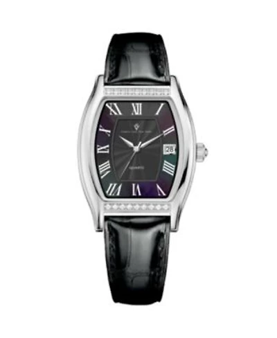 Christian Van Sant Womens Gemma Black Dial Watch Cv2440