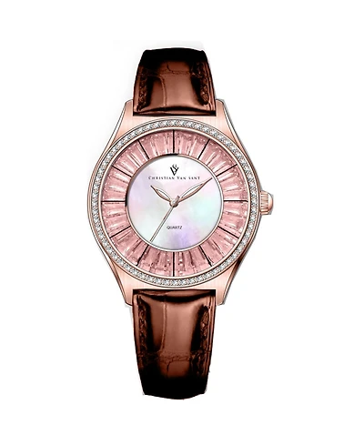 Christian Van Sant Women's Luna Mother of pearl Dial Watch - CV3206