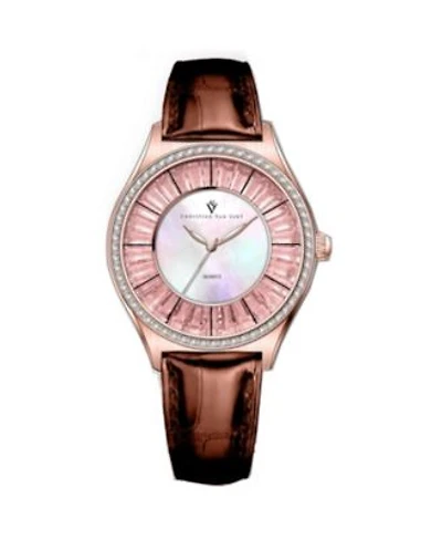 Christian Van Sant Womens Luna Mother Of Pearl Dial Watch Cv3206