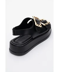 Prologue Shoes Slope Double Strap Sandal (Women)