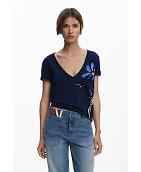 Desigual Women's Vase V-neck T-shirt