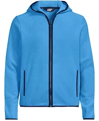 Lands' End Men's Anyweather Fleece Hooded Full Zip Jacket