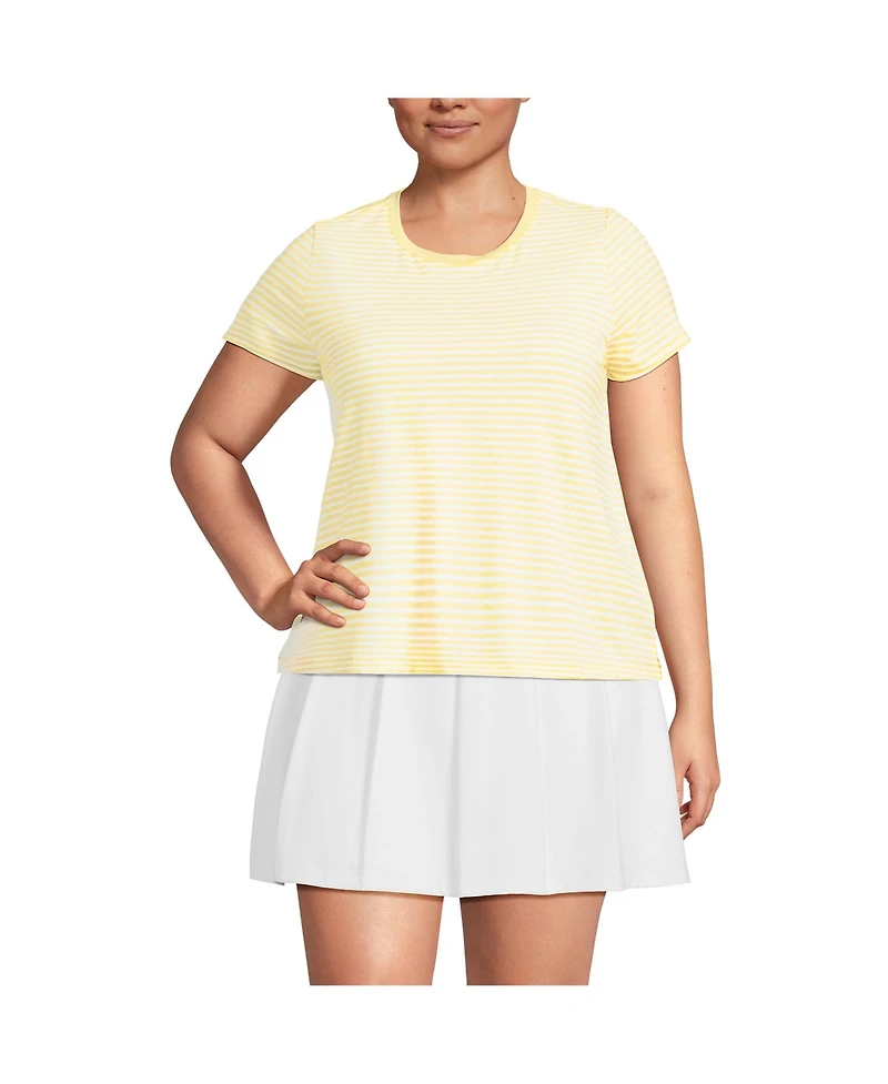 Lands' End Plus Power Performance Short Sleeve Crewneck Tee