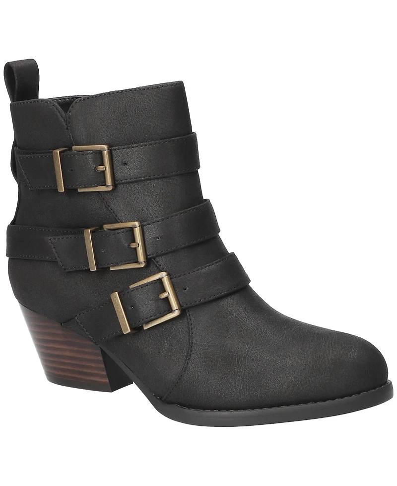 Bella Vita Women's Bowie Block Heel Ankle Booties