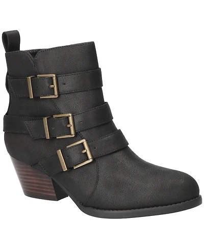 Bella Vita Women's Bowie Block Heel Ankle Booties