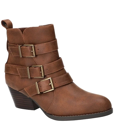 Bella Vita Women's Bowie Block Heel Ankle Booties