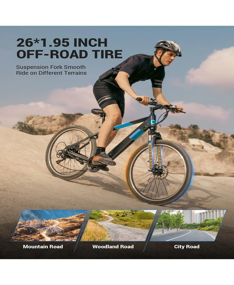 350W 26" Ebike for Adults