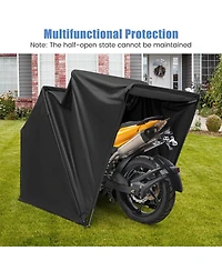Costway 11.2' x 4.5' x 6.3' Waterproof Motorbike Storage Tent Outdoor Motorcycle Shelter