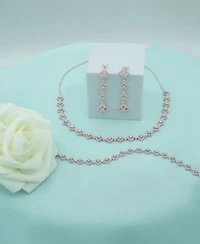 Wrapped In Love Diamond Clover Necklace Tennis Bracelet Drop Earrings Collection In 14k White Gold Exclusively At Macys