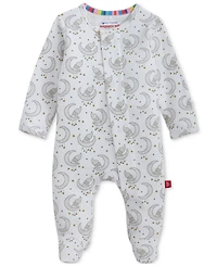 Magnetic Me Baby Cotton Footed Coveralls, 2 Pack