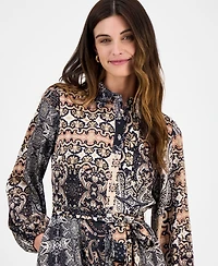 julia jordan Women's Printed Shirt Dress