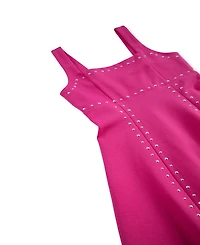 H by Habitual Big Girls Studded Fit and Flare Dress
