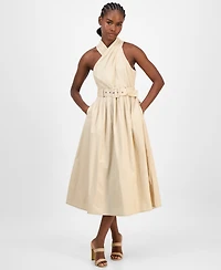 Rachel Roy Women's Tory Cotton Halter Midi Dress