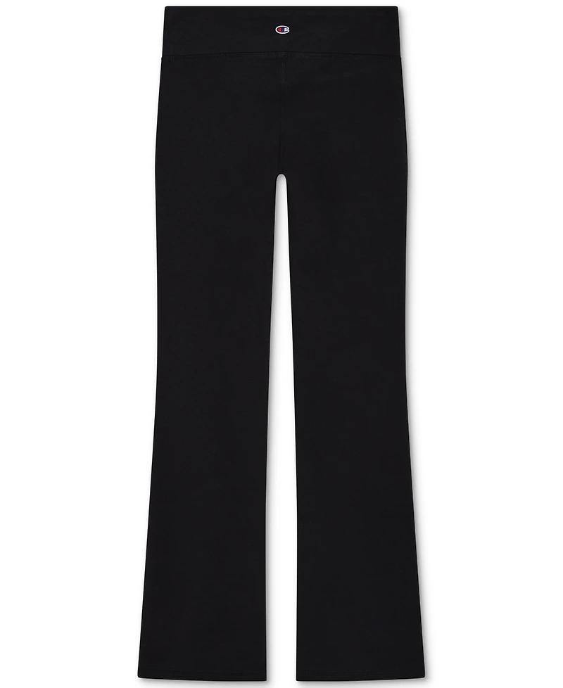 Champion Big Girls Cotton-Blend Flared Leggings
