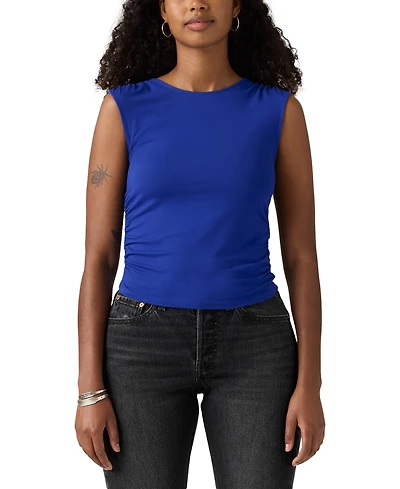Levi's Premium Women's Crystal Ruched Sleeveless Top
