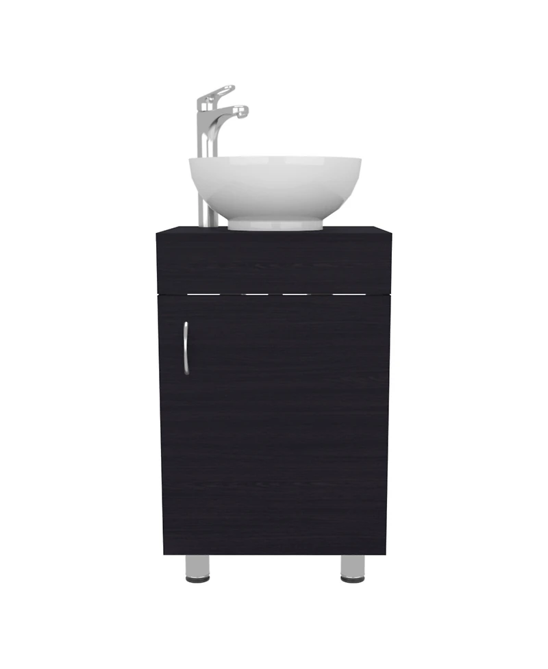 Vicksburg Bathroom Vanity, 1 Door, 4 Legs, White