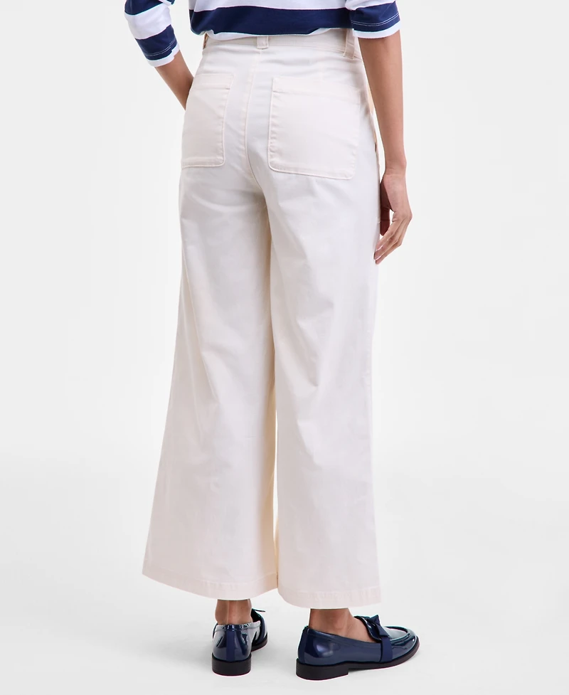 On 34th Women's High-Rise Wide-Leg Chino Pants, Macy's Exclusive
