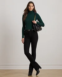 Lauren Ralph Petite Ribbed Turtleneck Sweater