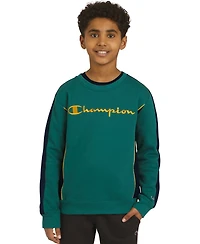 Champion Big Boys Colorblocked Crewneck Sweatshirt
