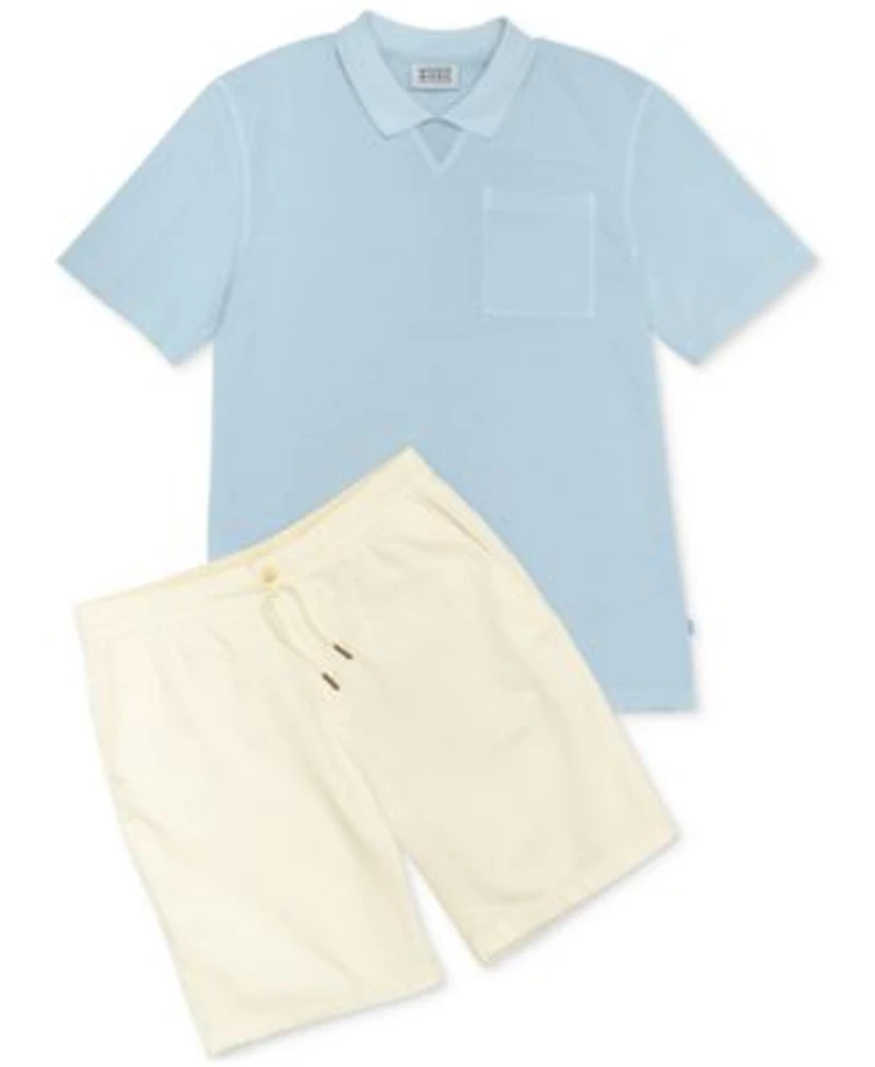 Scotch Soda Mens Polo Shirt Drawstring Shorts