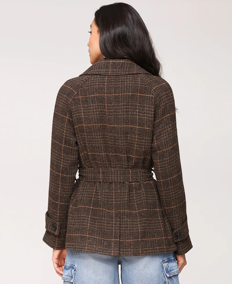 Avec Les Filles Women's Double-Breasted Belted Coat
