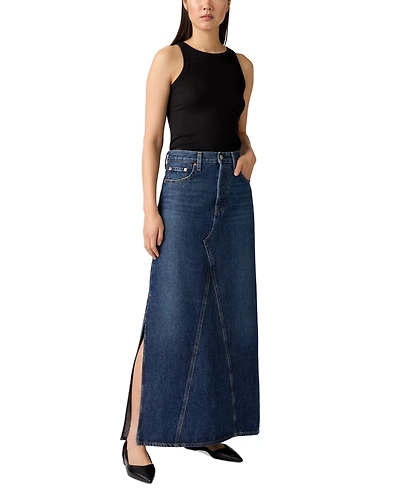 Levi's Women's Cotton Iconic Side-Slit Maxi Skirt