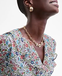 On 34th Women's Printed Ruffle Chiffon Blouse, Macy's Exclusive