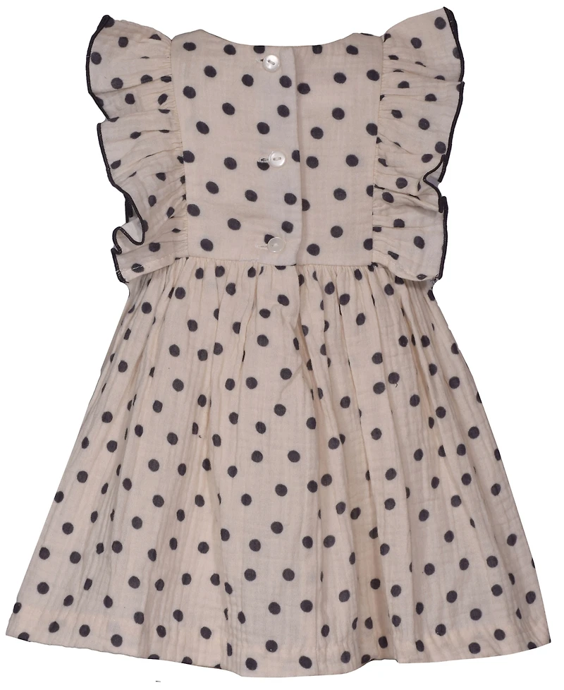 Bonnie Baby Girls Polka Dot Smocked Dress