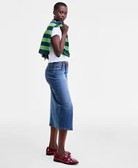 On 34th Women's Denim Midi Skirt, Macy's Exclusive