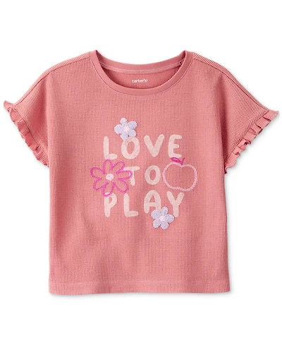 Carter's Toddler Girls Love To Play Graphic Short-Sleeve T-Shirt
