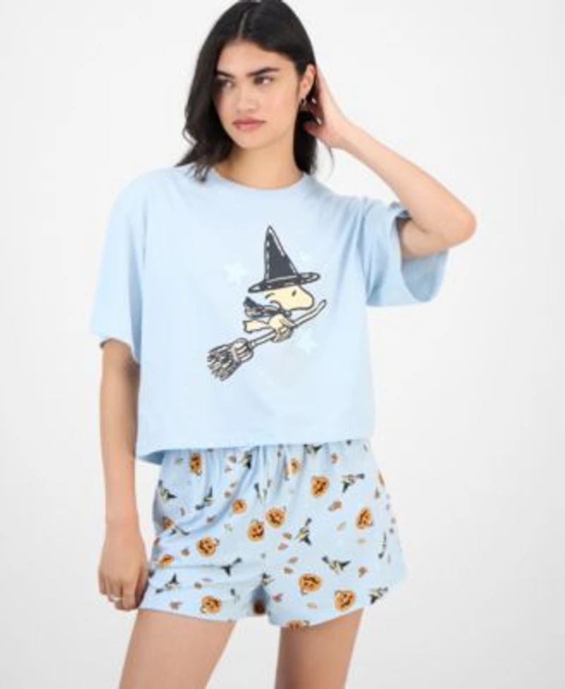 Love Tribe Juniors Witchy Woodstock T Shirt Shorts