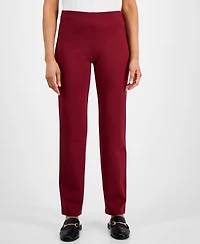 Jm Collection Women's Ponte-Knit Pull-On Ankle Pants, Exclusively at Macy's