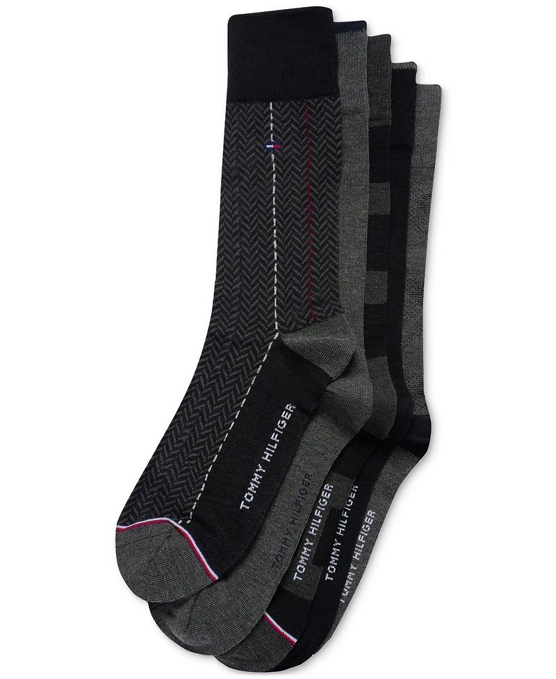 Tommy Hilfiger Men's 5-Pk. Rugby Crew Socks