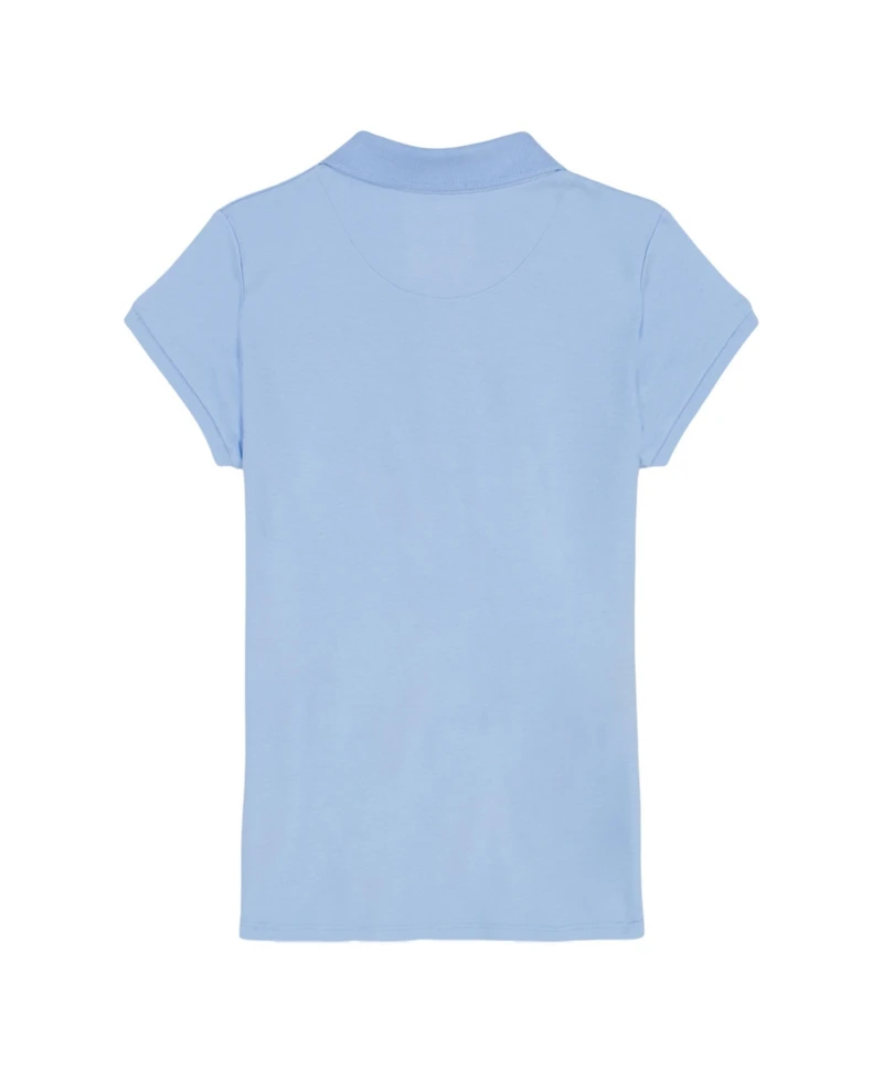 Nautica Little Girls Short Sleeve Interlock Polo Shirt