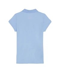 Nautica Little Girls Short Sleeve Interlock Polo Shirt