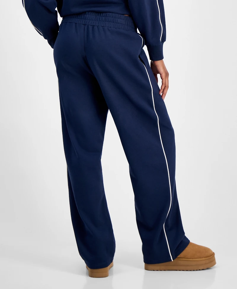 Rebellious One Juniors' V-Waist Piped Sweatpants