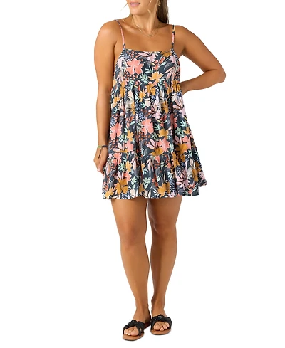 O'Neill Juniors' Saltwater Solids Rilee Crinkle Cover-Up Mini Dress